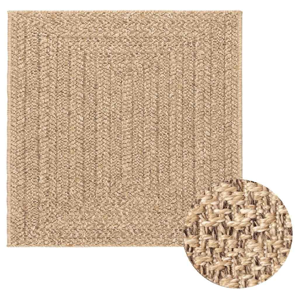 Tapete vidaXL Zizur 120x120 cm Aspeto de Juta Interior e Exterior - 3363024291
