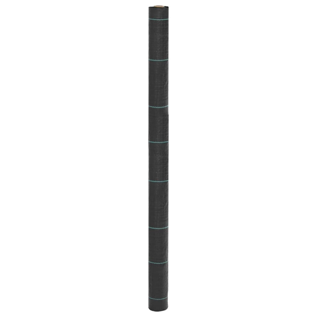 vidaXL Membrana para ervas daninhas preta 1,5x50 m PP