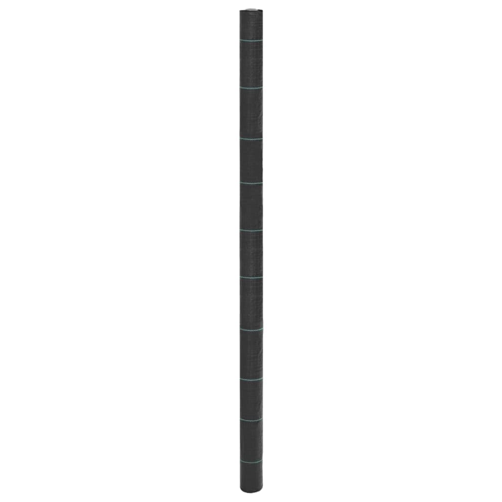 vidaXL Tela para ervas daninhas 2x200 m PP preto