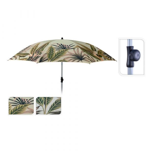 Ambiance Chapéu-de-sol Praia Mandala Ø200x215cm Sortido