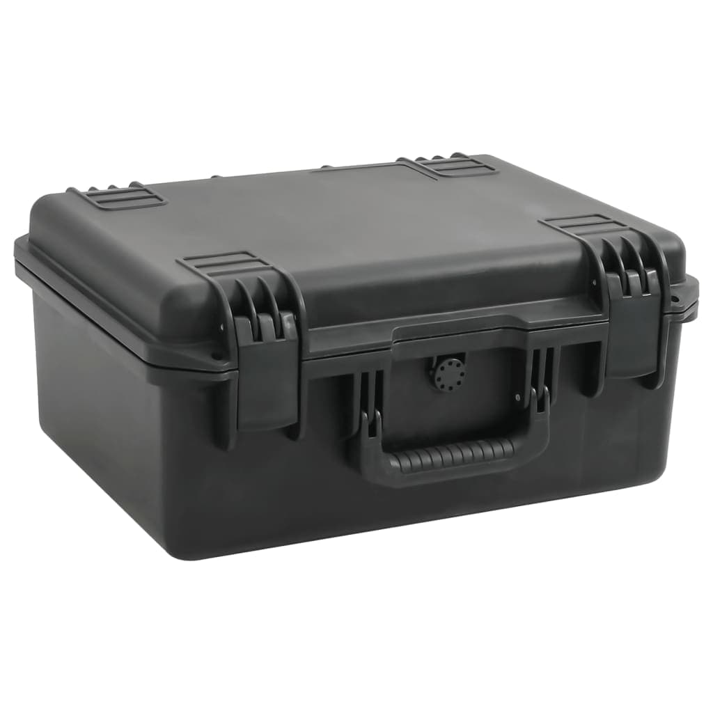 vidaXL Mala de viagem portátil 49x38x23 cm PP preto