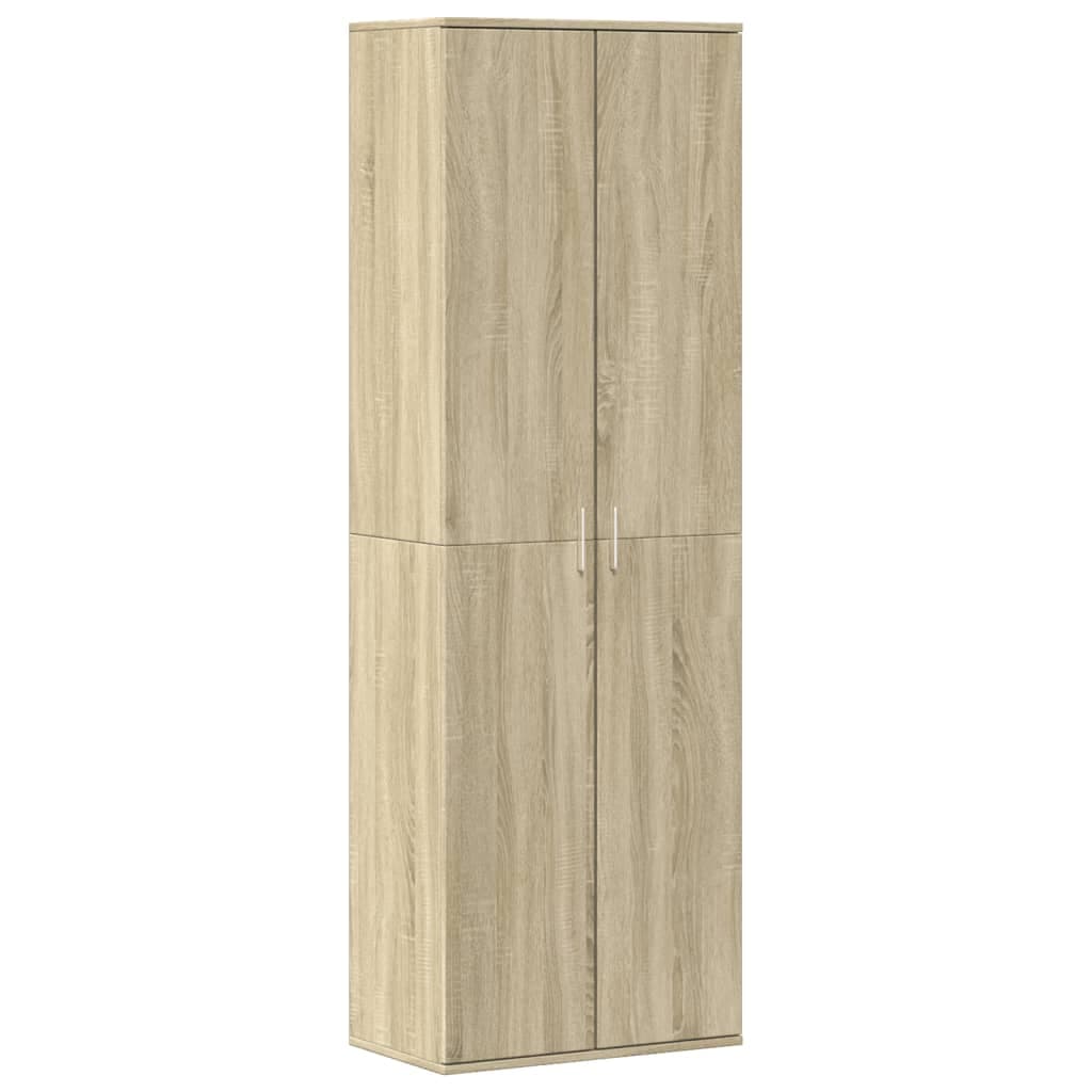 vidaXL Aparador Alto 60x35x180 cm Derivados de Madeira Carvalho Sonoma - 1163393738