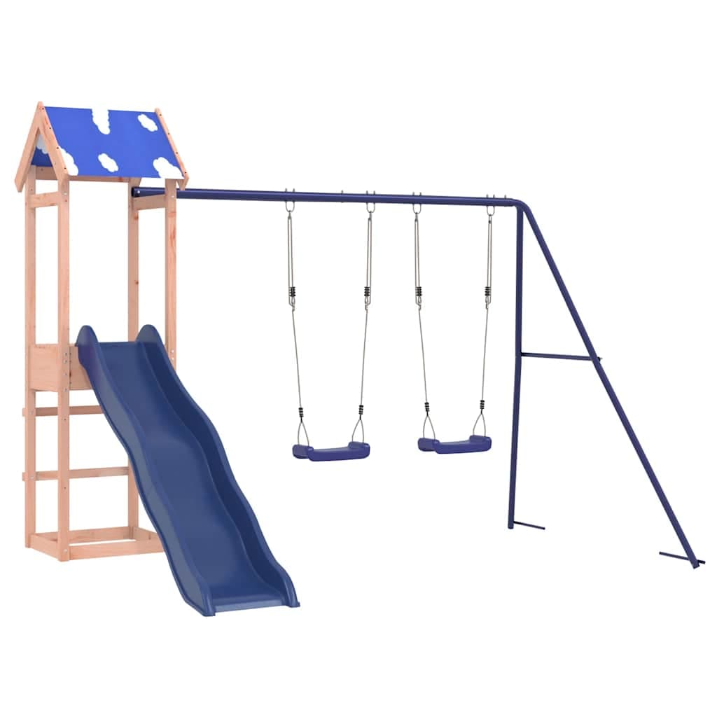 vidaXL Conjunto de Brincar para Exterior Madeira de Douglas Maciça - 1459093737