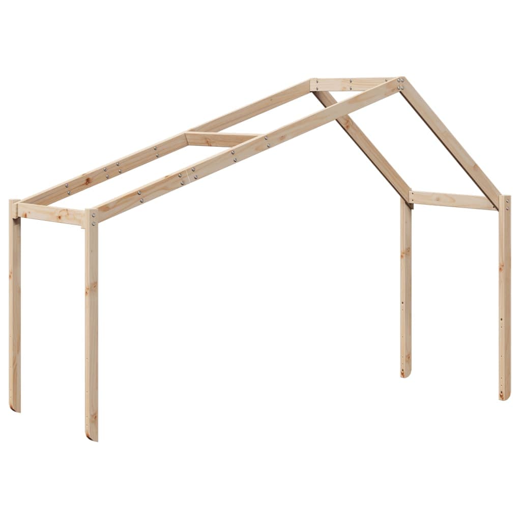 vidaXL Telhado de Cama Infantil 213x85,5x144,5 cm Madeira Pinho Maciça - 3688574676