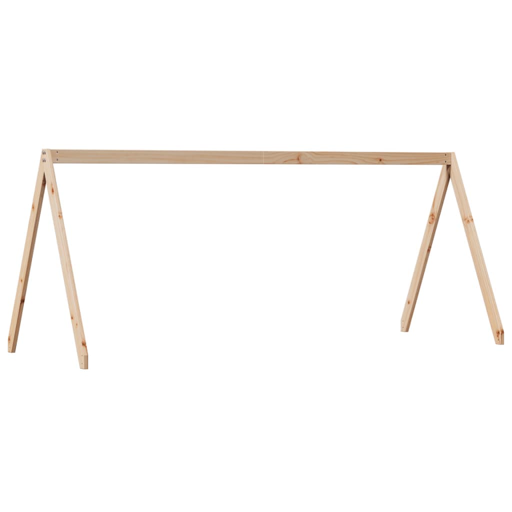 vidaXL Telhado de Cama Infantil 199x80,5x88 cm Madeira de Pinho Maciça - 1670375550
