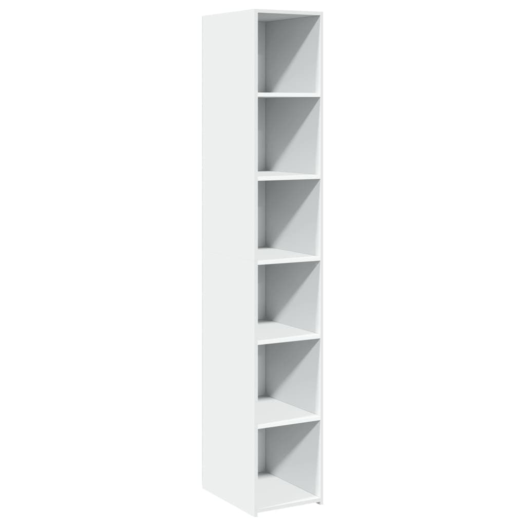 vidaXL Armário Alto 30x41x185 cm Derivados de Madeira Branco - 139885104