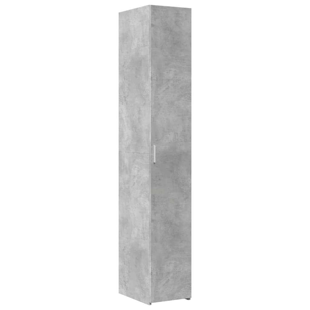 vidaXL Armário alto 30x42,5x185 cm derivados de madeira cinza cimento