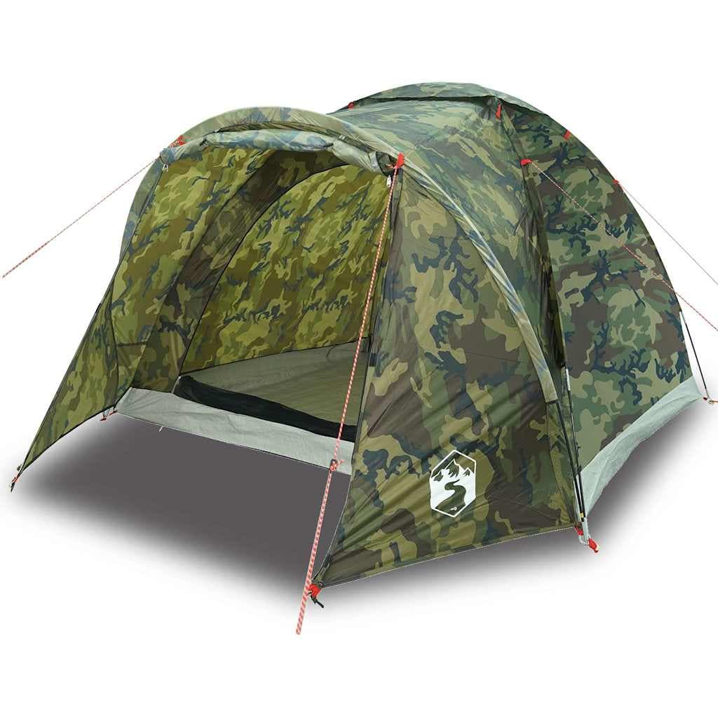 vidaXL Tenda de pesca para 2 pessoas impermeável camuflagem