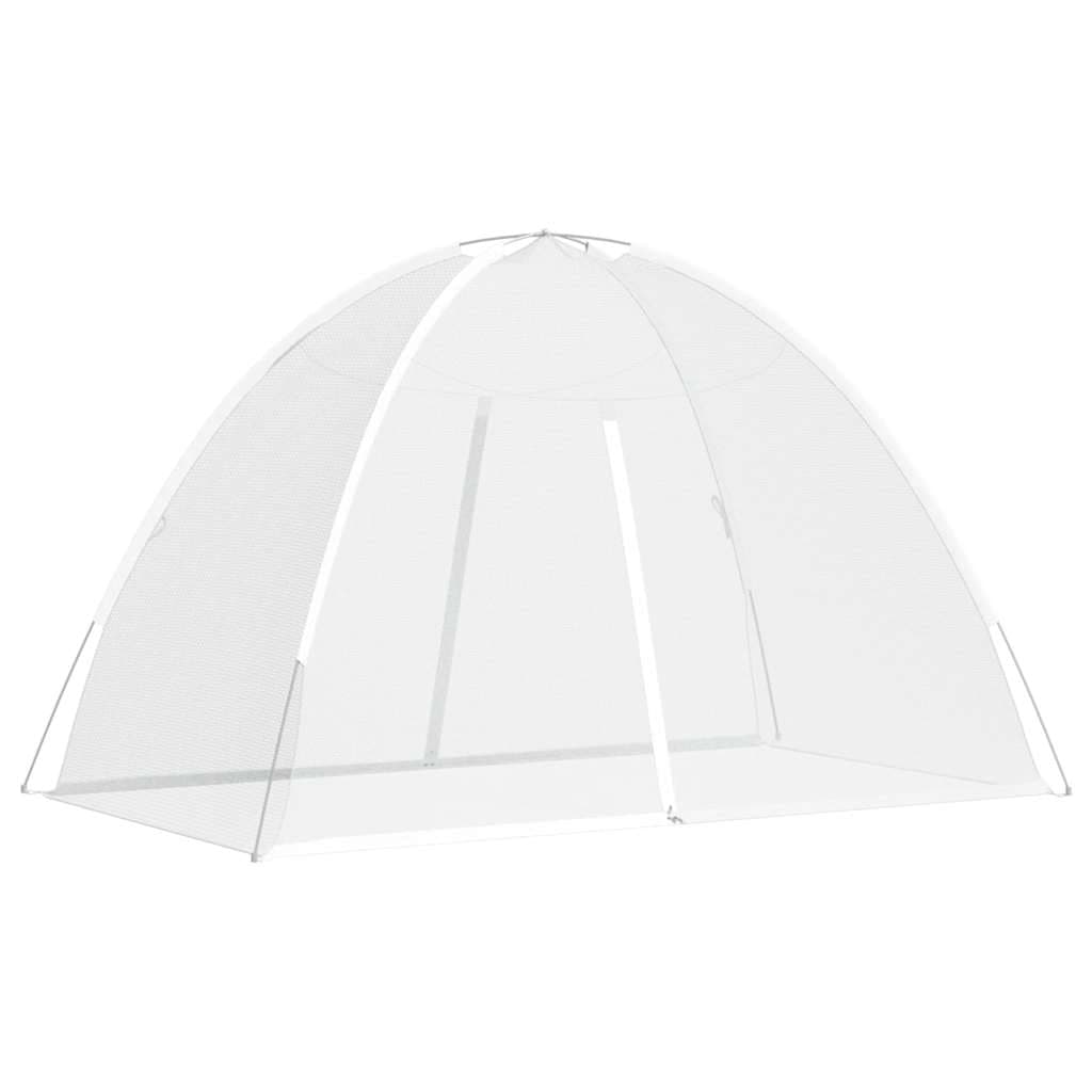 vidaXL Rede mosquiteira com portas malha 220 200x120x130 cm branco
