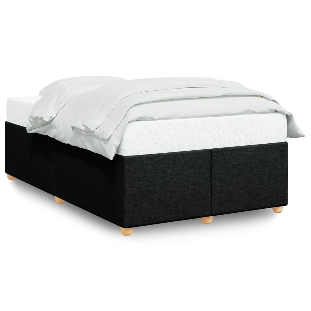 vidaXL Estrutura de Cama sem Colchão 120x200 cm Tecido Preto - 2443795225