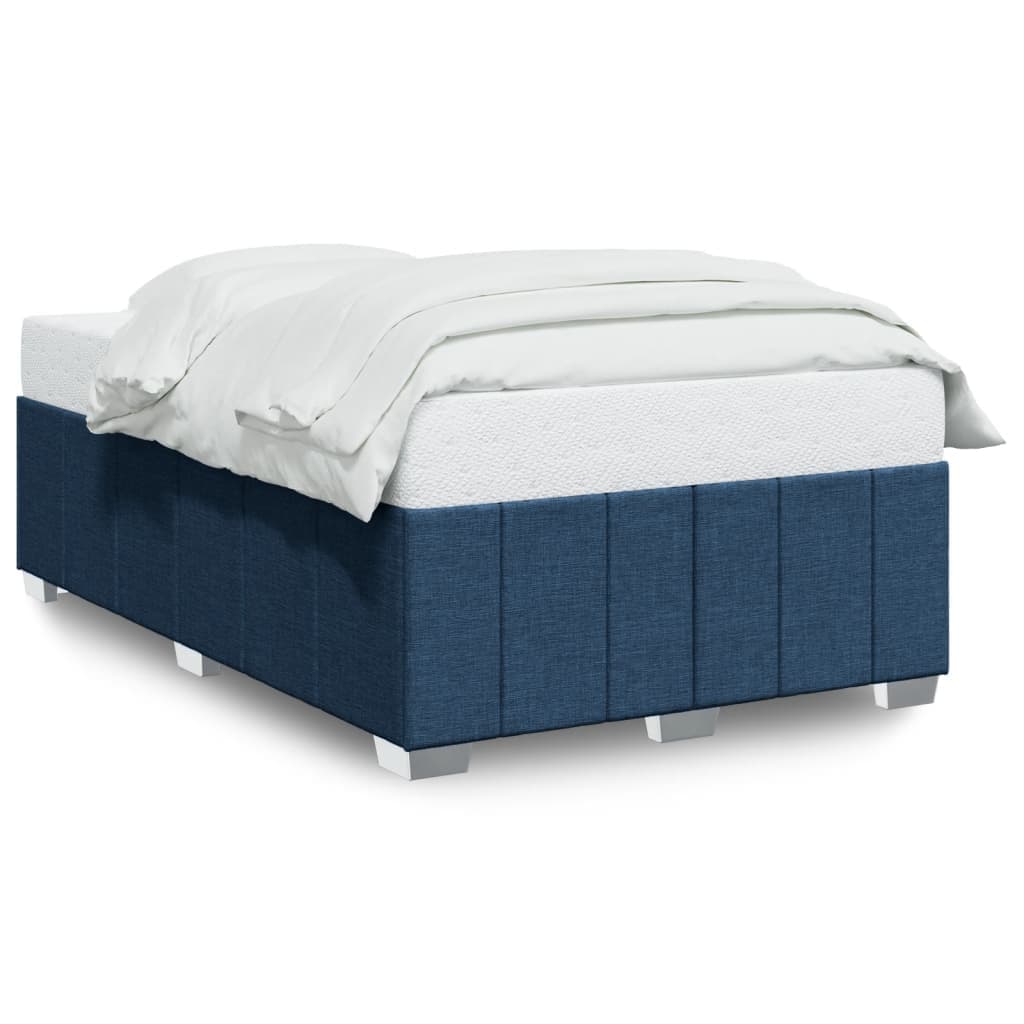 vidaXL Estrutura de Cama sem Colchão 120x190 cm Tecido Azul - 2599754788