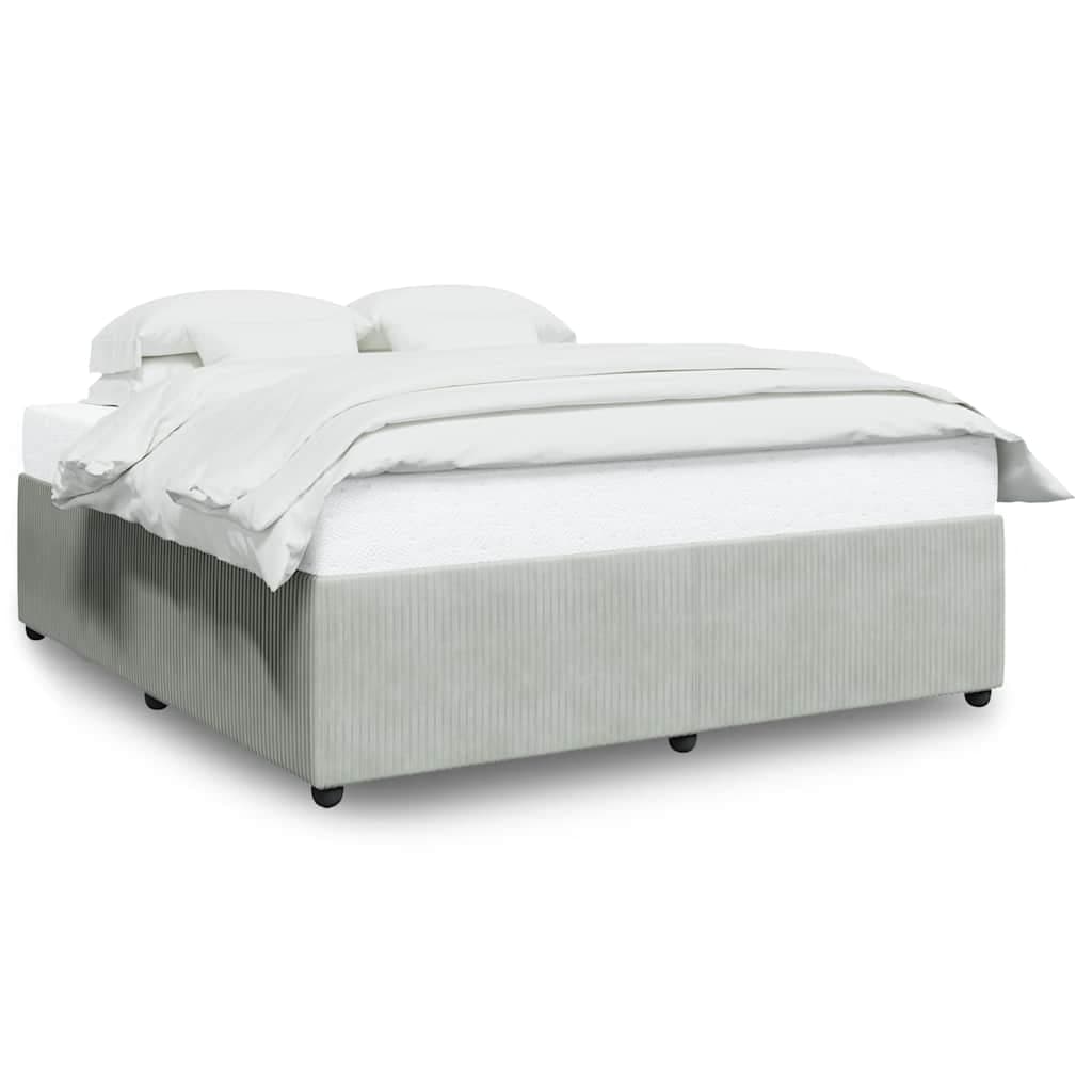 vidaXL Estrutura de Cama 180x200 cm Veludo Cinzento-claro - 744106745