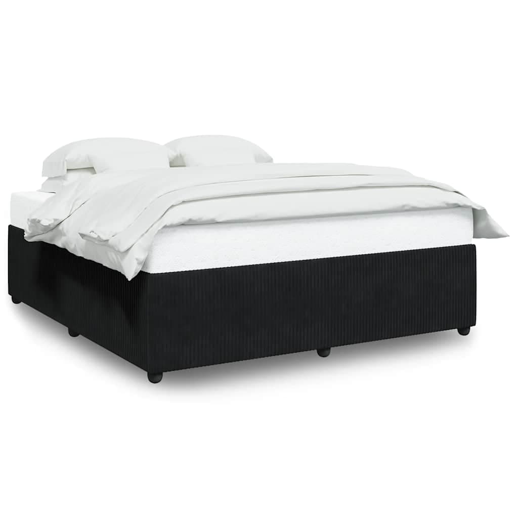 vidaXL Estrutura de cama sem colchão 180x200 cm veludo preto