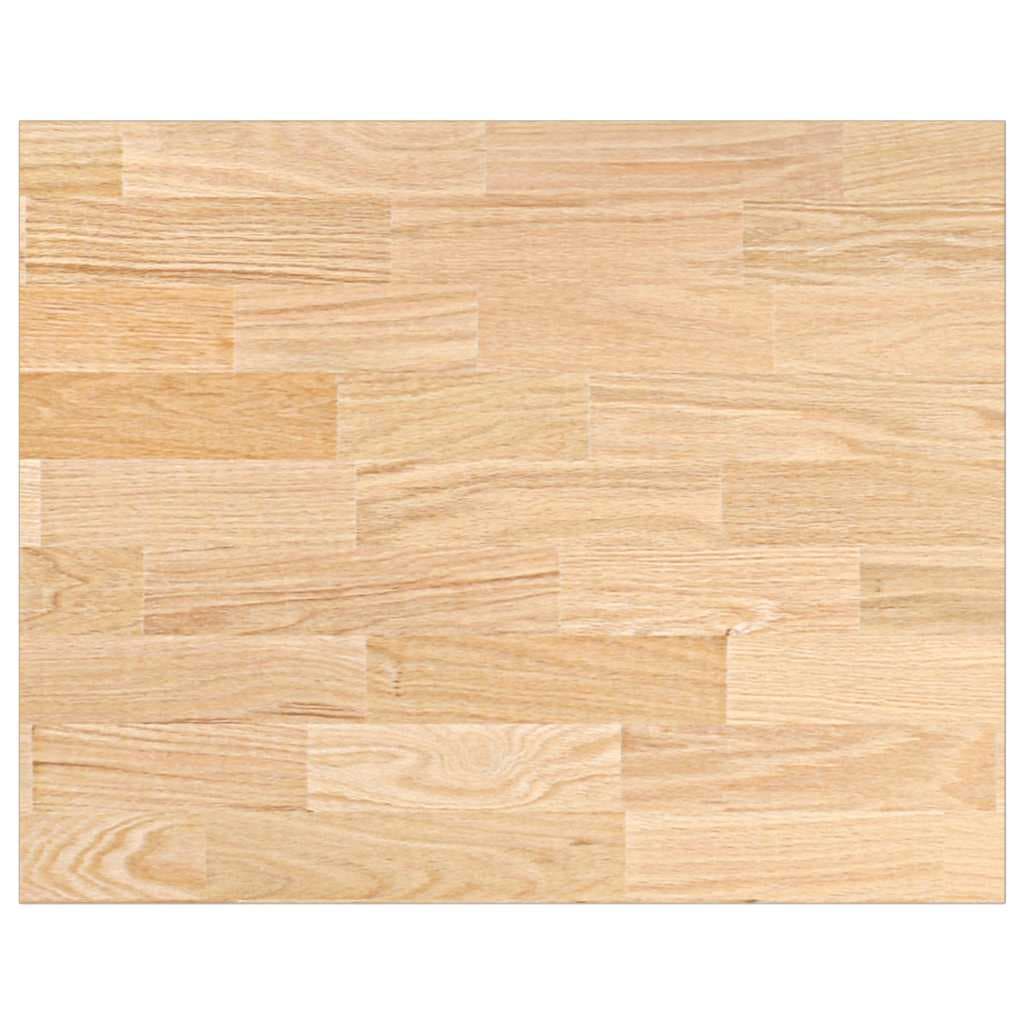 VidaXL Bancada de cozinha retangular 80x63,5x4 cm carvalho maciça