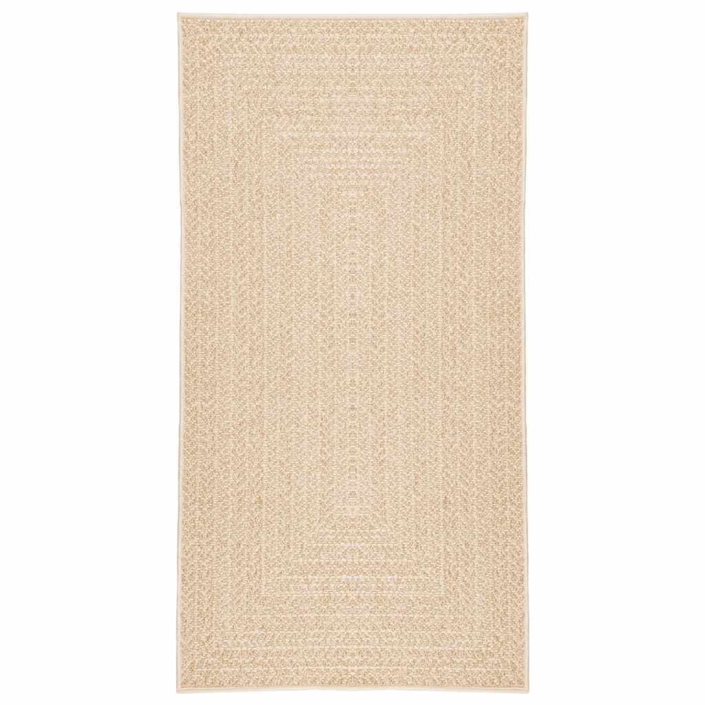 vidaXL Tapete ZIZUR bege 60x110 cm aspeto de juta interior e exterior