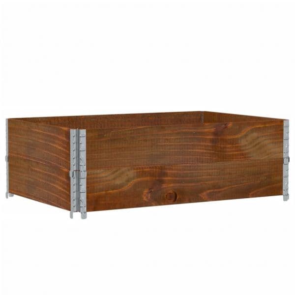 vidaXL Vaso/floreira para Jardim 120x80 cm Pinho Maciço Castanho - 127743158