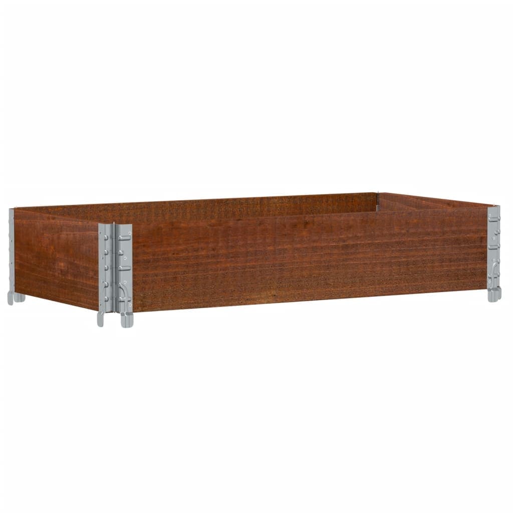 vidaXL Vaso/floreira para jardim 100x50 cm pinho maciço castanho