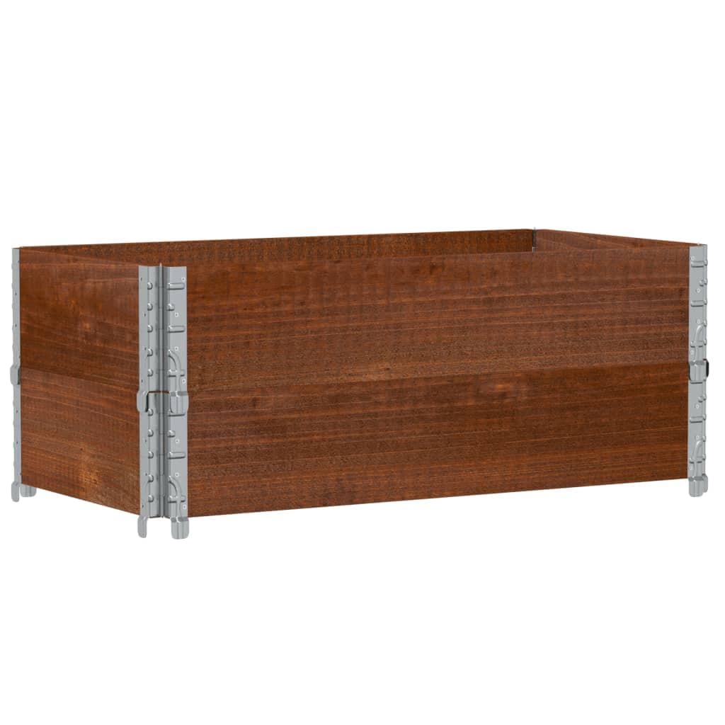 vidaXL Vaso/floreira para jardim 100x50 cm pinho maciço castanho