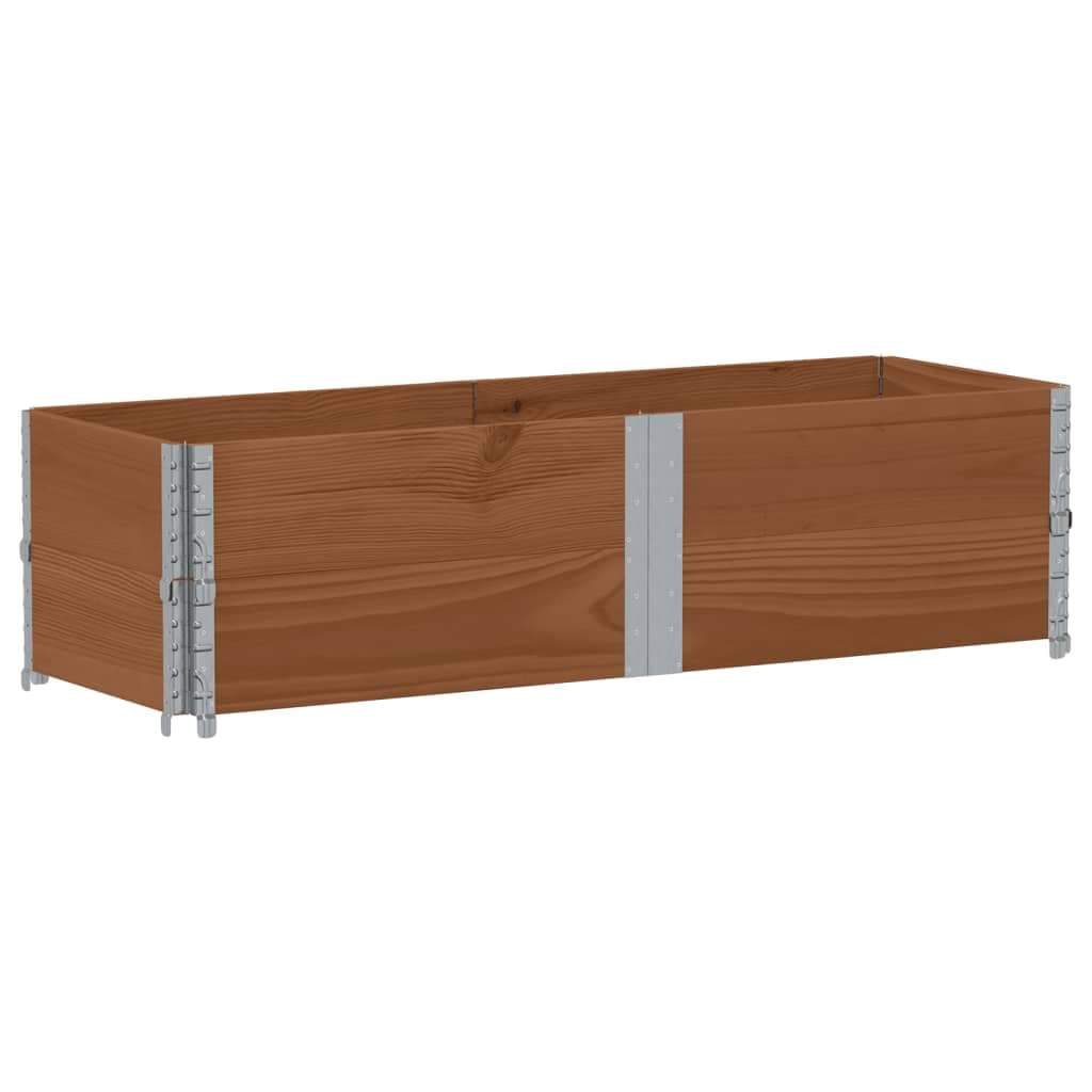 vidaXL Vaso/floreira para Jardim 150x50 cm Pinho Maciço Castanho - 980630607