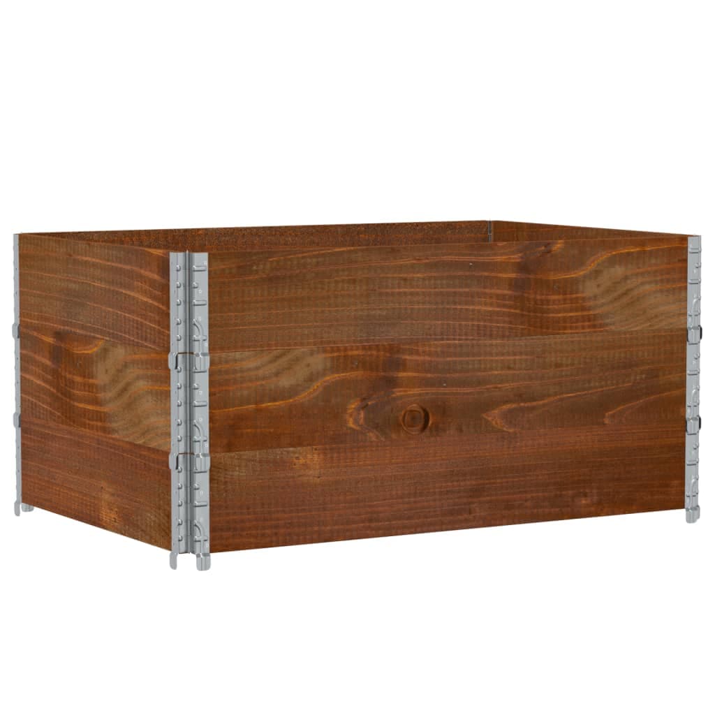vidaXL Vaso/floreira para Jardim 120x80 cm Pinho Maciço Castanho - 4164799161