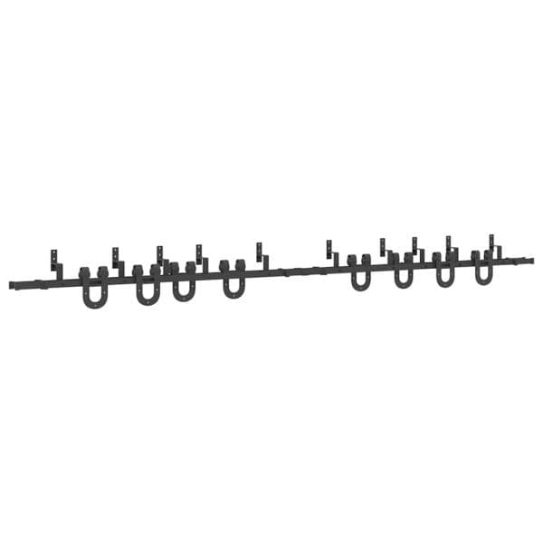 Kit de Ferragens para Porta Deslizante 400 cm Aço Preto - 1530168075