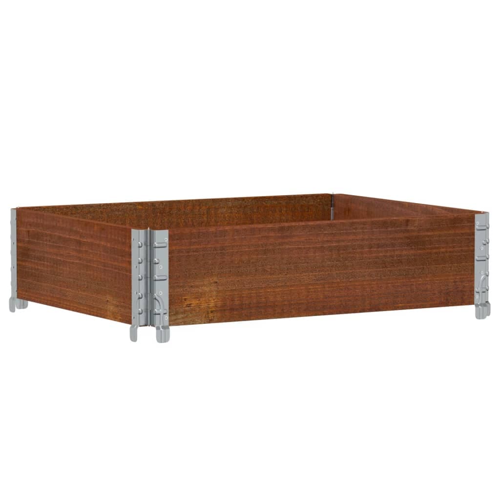 vidaXL Vaso/floreira para jardim 80x60 cm pinho maciço castanho