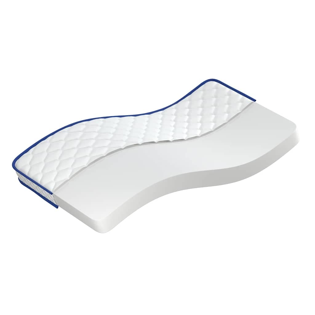vidaXL Colchão de espuma de memória 100x200x17 cm macio branco