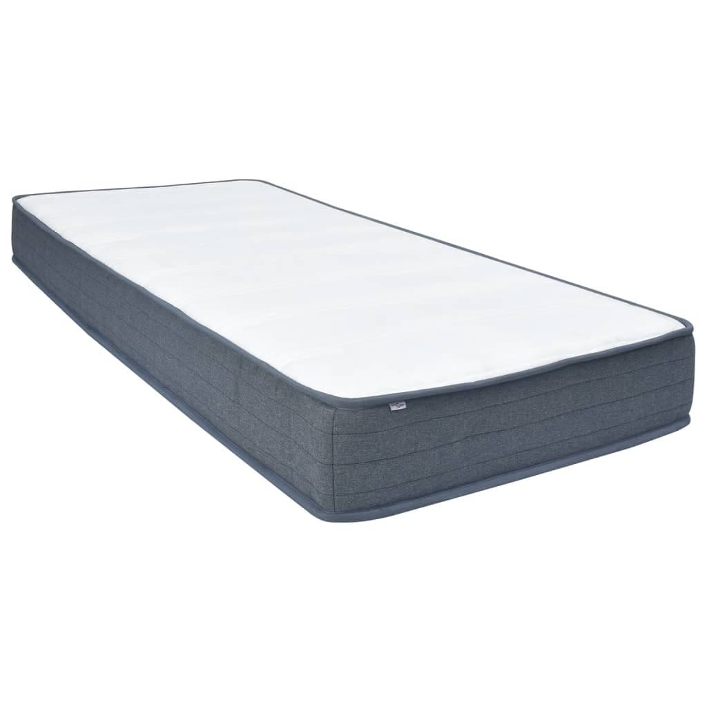 vidaXL Colchão para cama box spring 160x80x20 cm maciez média tecido
