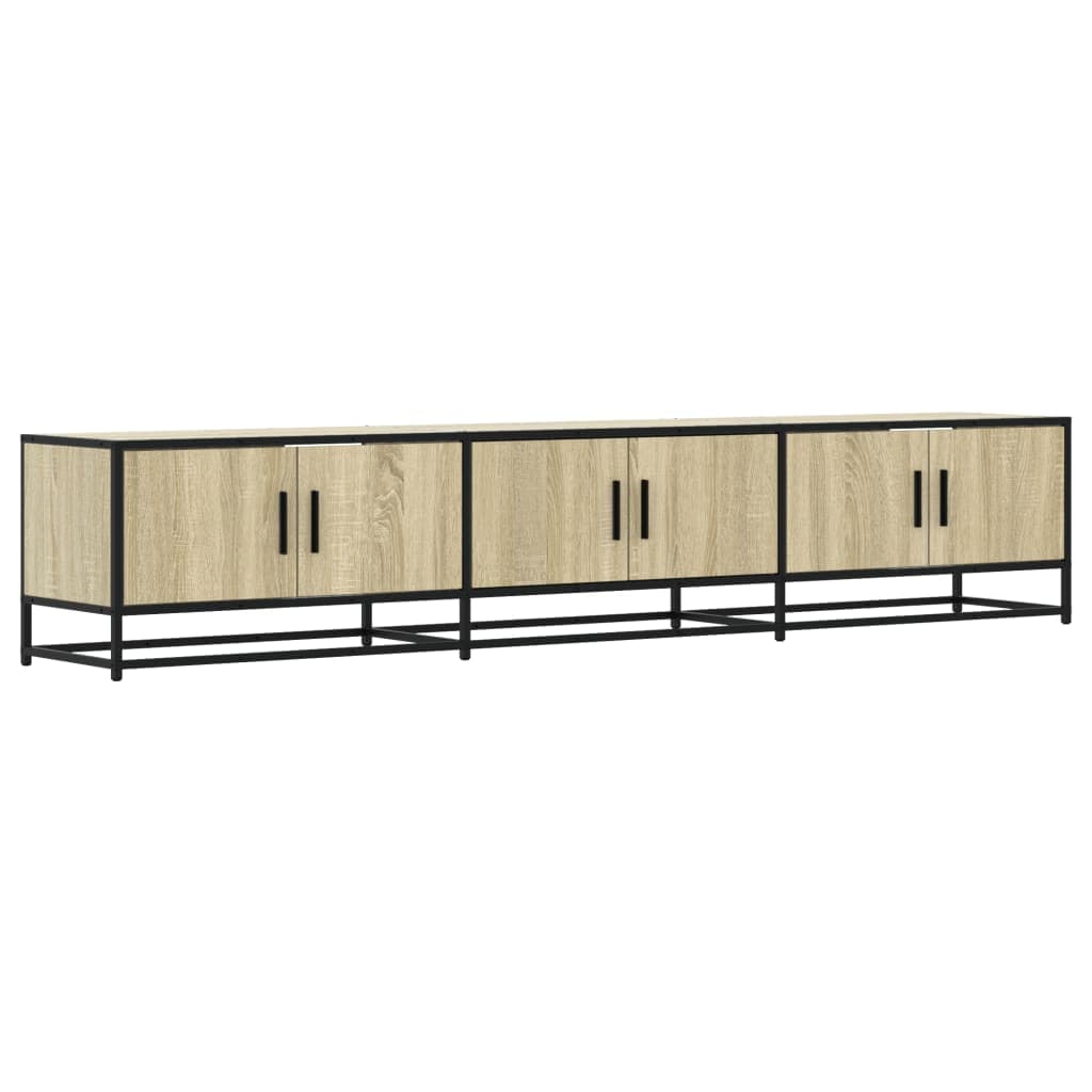 vidaXL Móvel de TV 210x35x41 cm derivados de madeira carvalho sonoma