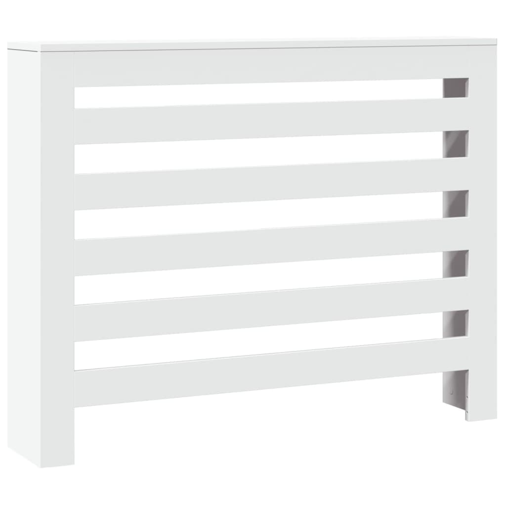 vidaXL Cobertura de radiador 104x20x82 cm derivados de madeira branco
