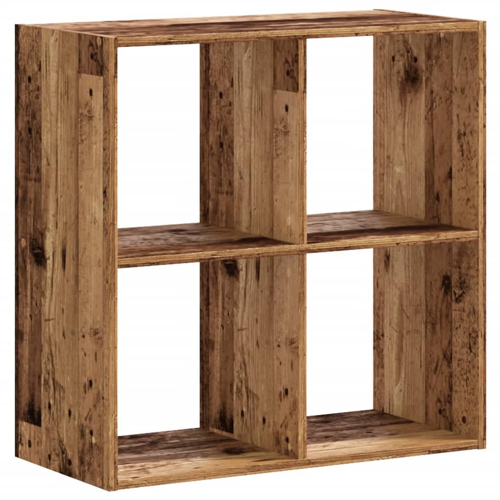 vidaXL Estante 68,5x32x68,5 cm Derivados de Madeira Madeira Velha - 410062475