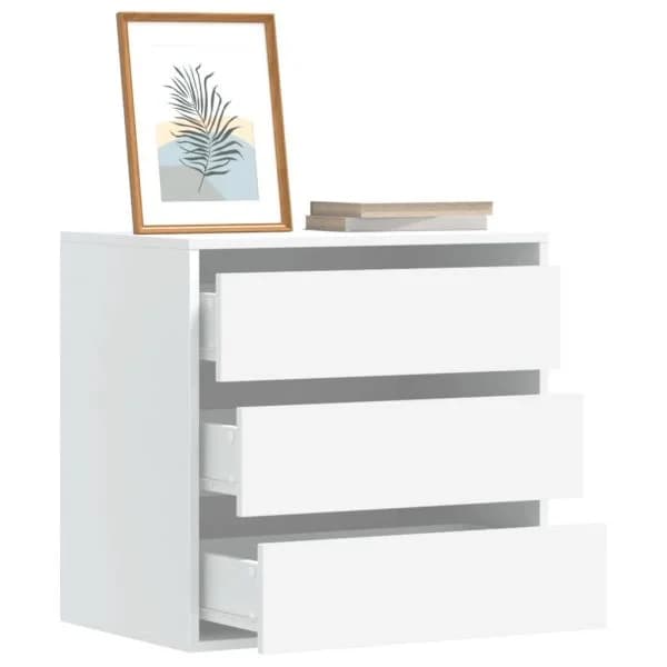 vidaXL Cómoda 60x41x58 cm Derivados de Madeira Branco - 540518618