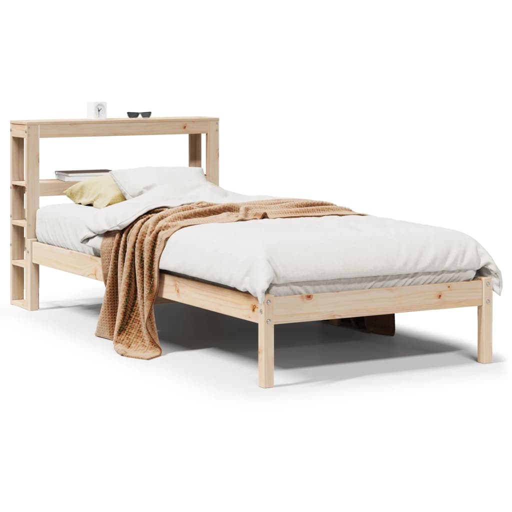 vidaXL Cama sem Colchão 90x200 cm Madeira de Pinho Maciça - 8721102969720