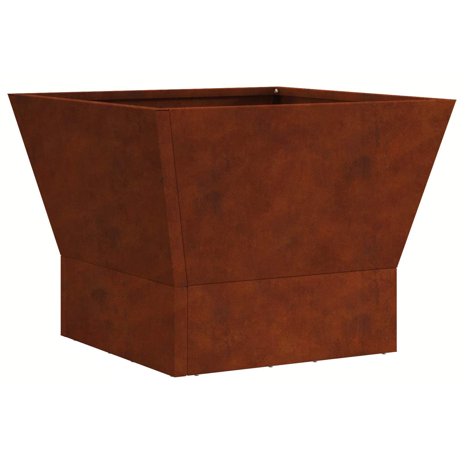 vidaXL Fire Pit Castanho 40 x 40 x 35 cm Aço resistente às intempéries