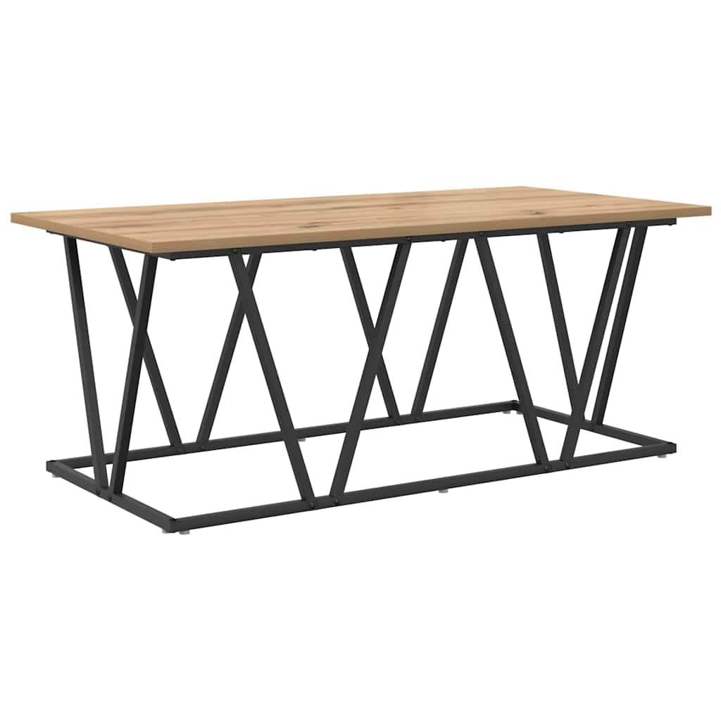 vidaXL Mesa de centro Carvalho Artesanal 100 x 50 x 40 cm