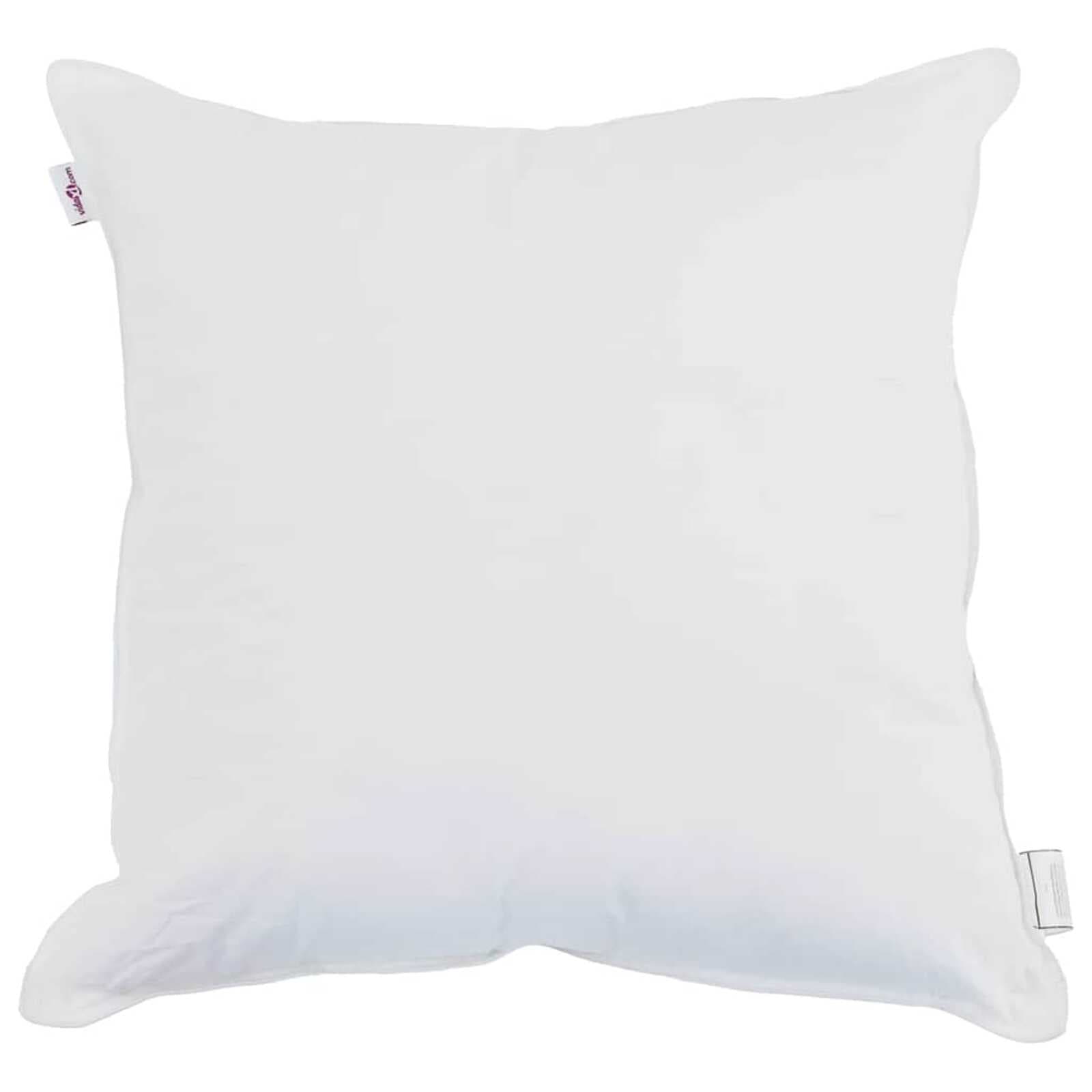 vidaXL Almofada com travesseiro Branco 50 x 50 cm Algodão