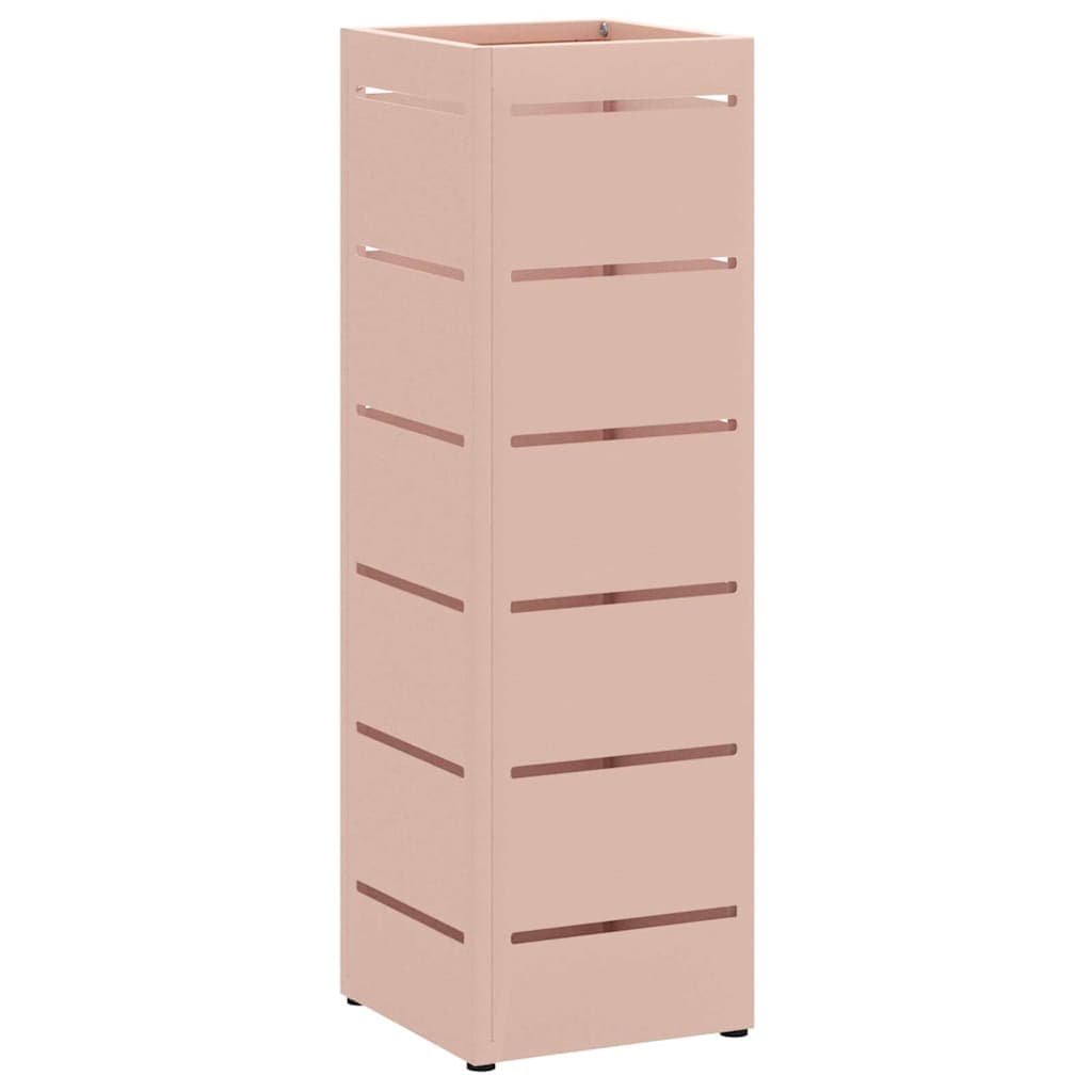 vidaXL Suporte de Guarda-Sol Rosa 15,5 x 15,5 x 49 cm Metal