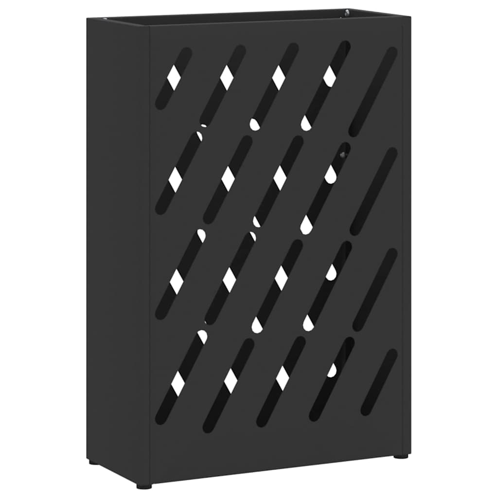 vidaXL Suporte de Guarda-Sol Preto 28 x 12 x 41 cm Aço