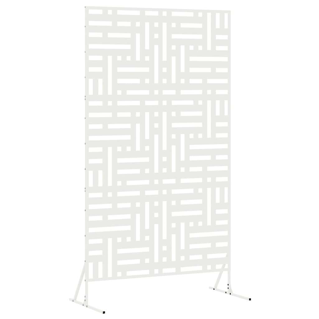 vidaXL Protetor de Privacidade Branco 100 x 50 x 180 cm Aço