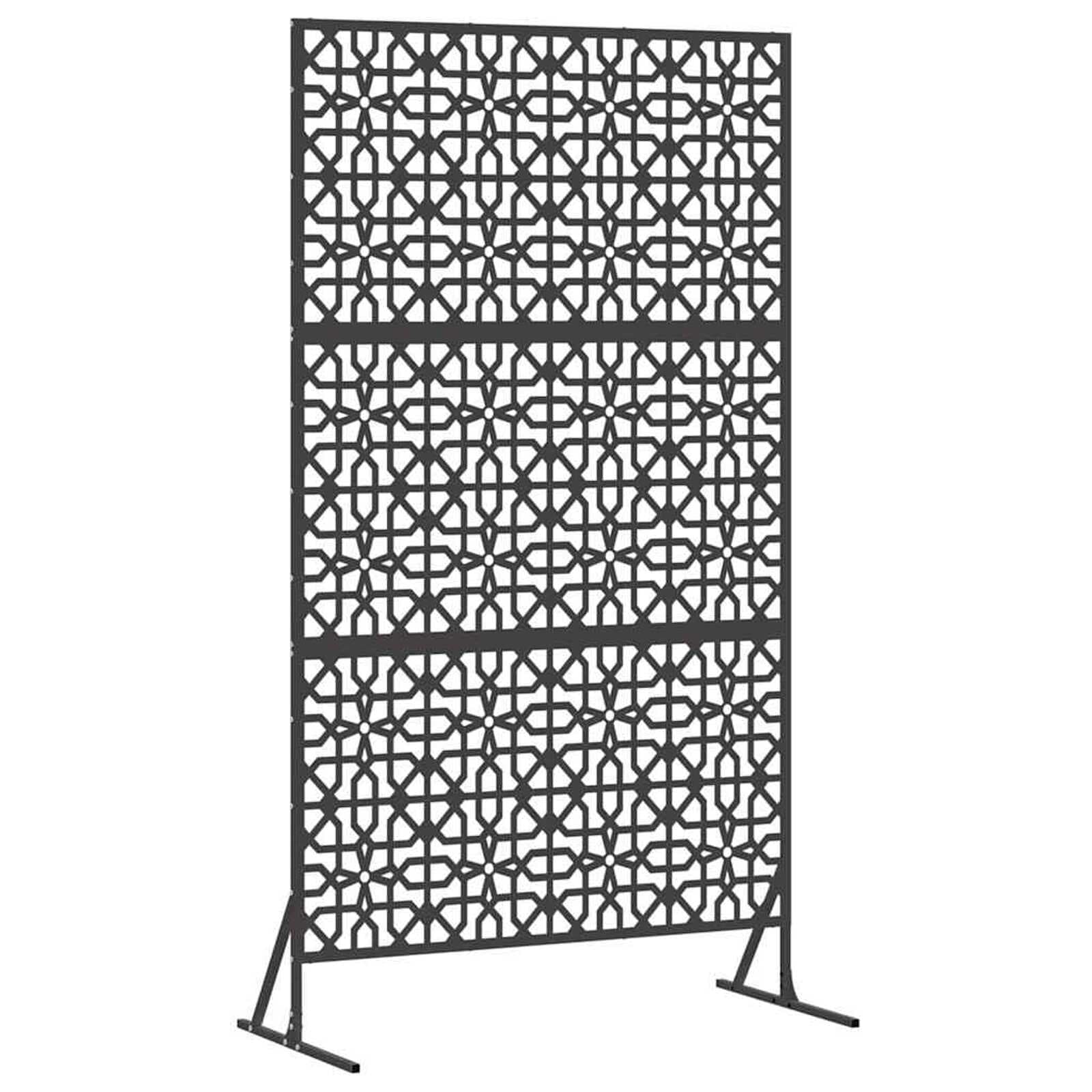 vidaXL Protetor de Privacidade Preto 100 x 50 x 180 cm Aço