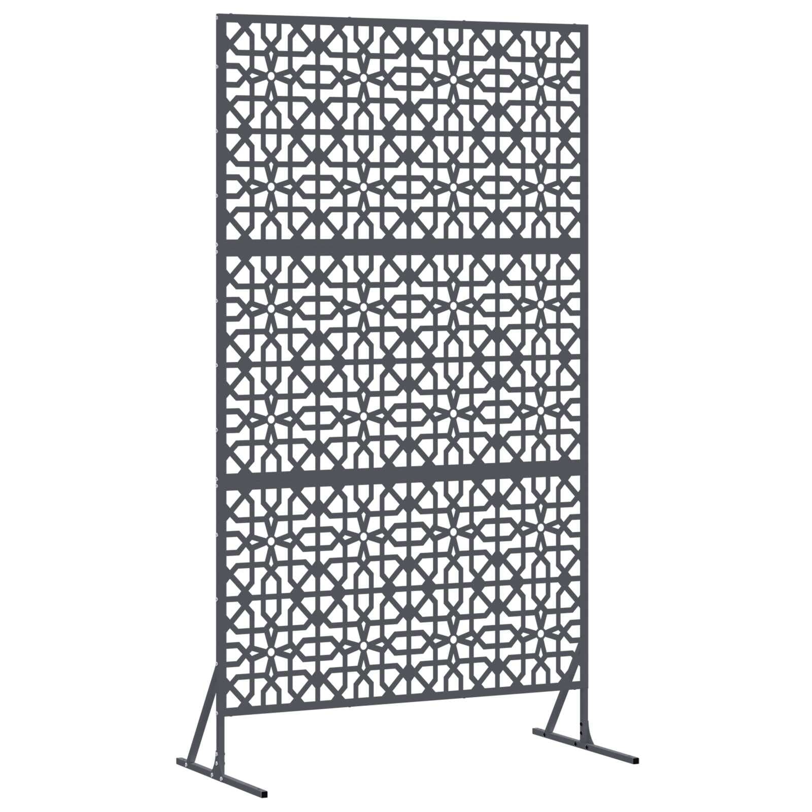 vidaXL Protetor de Privacidade Antracite 100 x 50 x 180 cm Aço