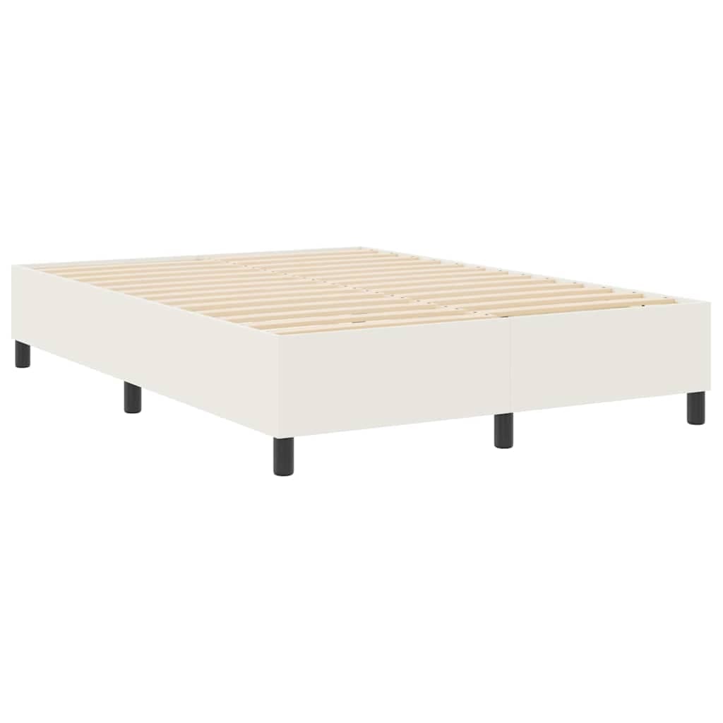 vidaXL Estrado de cama plataforma Creme 160 x 200 cm