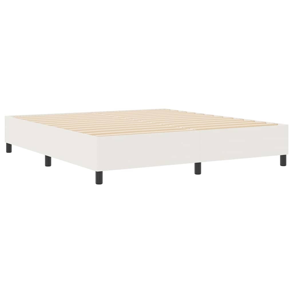 vidaXL Cama Box Spring Creme Super King em Tecido Corduroy - 1037477914