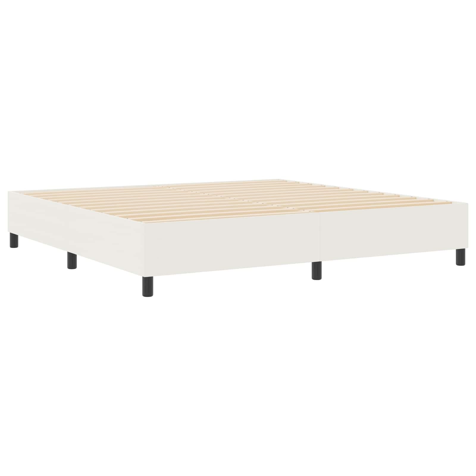 vidaXL Estrado de cama plataforma Creme 200 x 200 cm