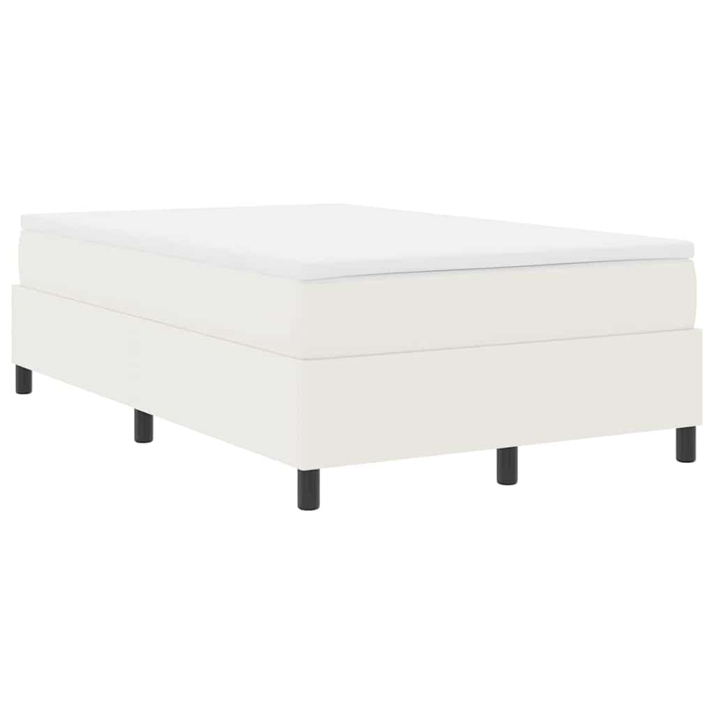 vidaXL Cama Box Spring com Colchão Creme 120x200 cm Tecido de Corduroy - 203833952