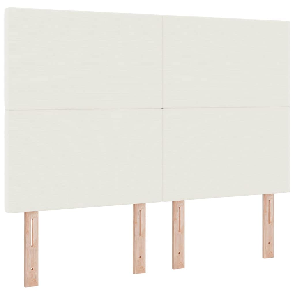 vidaXL Cabeceira Simples Creme 140cm Tecido Corduroy - 3516823407