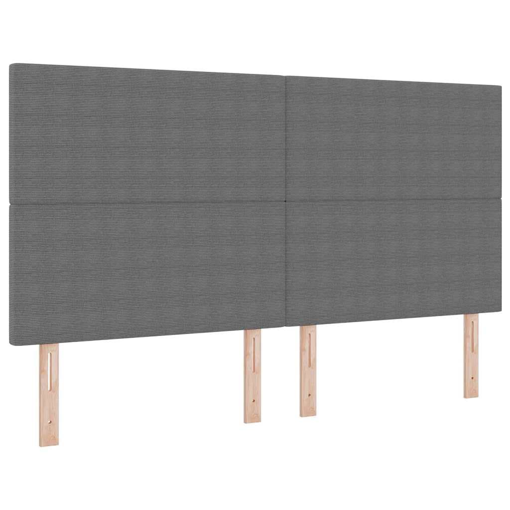 vidaXL Cabeceira Cinzento-claro 180 cm Tecido de Veludo Cotele