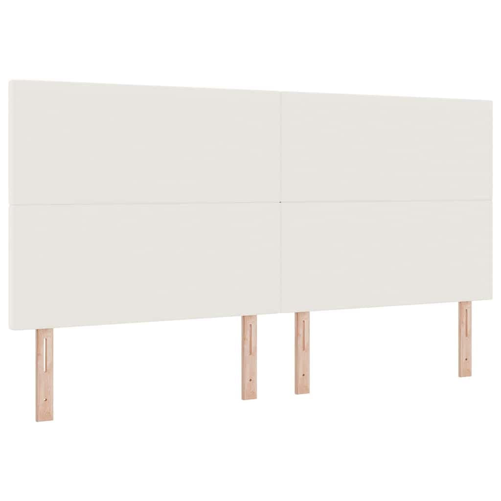 vidaXL Cabeceira Creme 200 cm Tecido de Veludo Cotele