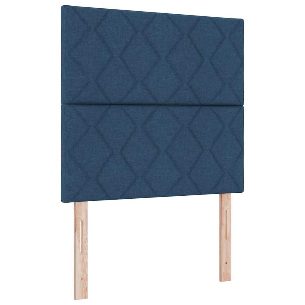 vidaXL Cabeceira Azul 100 cm tecido