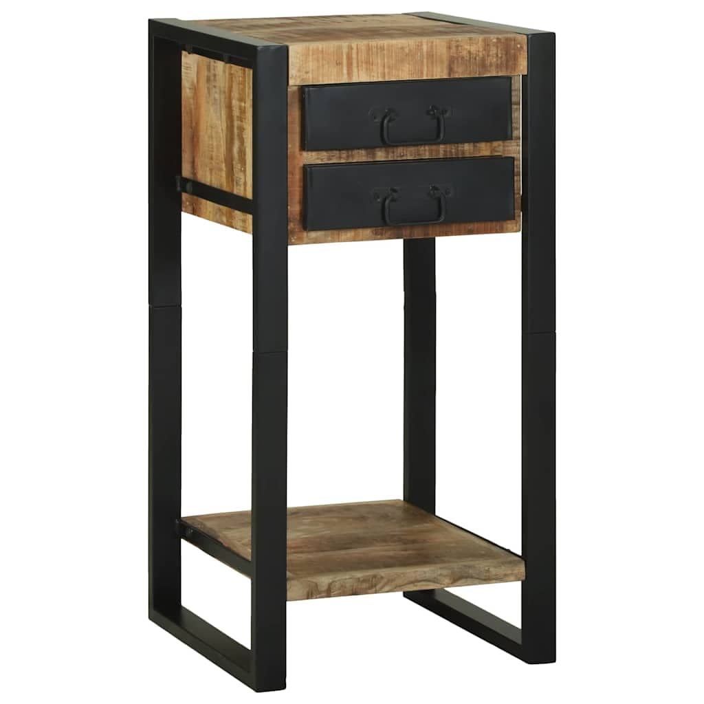 vidaXL Mesa de apoio Castanho 40 x 40 x 80 cm Madeira de manga maciça
